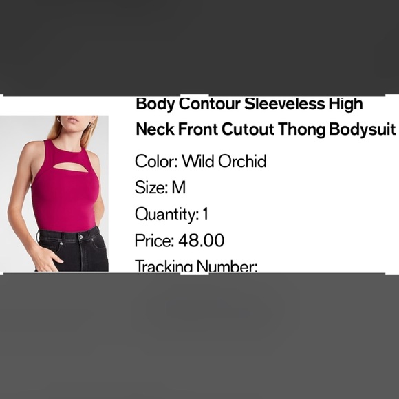 Express Body Contour Sleeveless High Neck Front Cutout Thong Body Suit - Picture 1 of 4